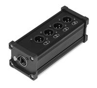 Power Dynamics Connex CX185 RJ45 a XLR Macho MultiCore, 4 conexiones XLR, admite transmisión de señales DMX y AES/EBU, divisor XLR, divisor DMX, Plug-and-Play fiable, uso en escenarios e iluminación