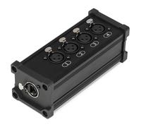 Power Dynamics Connex CX185 RJ45 a XLR Macho MultiCore, 4 conexiones XLR, transmisión de señales DMX y AES/EBU, divisor XLR, divisor DMX, Plug-and-Play fiable, uso en escenarios e iluminación
