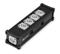 Power Dynamics Connex PSB25 Divisor de potencia PowerCon de 5 vías, distribución de energía portátil, 5 salidas PowerCon, conexiones seguras Twist-Lock, caja de escenario para actuaciones en escenario