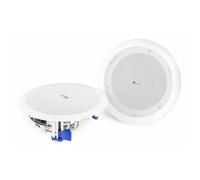 Power Dynamics CSBT65 - Altavoz de Techo 160W 2 vías Color Blanco con Cable | Bluetooth incorporado, diseño de 2 vías, fácil de instalar, apto para uso continuo, perfecto para bares y restaurantes