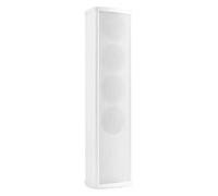 Power Dynamics ICS4 - Columna de Sonido de 20 W, Ideal para Montaje Discreto en Salas de conferencias, Iglesias o vestíbulos, Incluye Soporte de Montaje, Varias Tomas 5 W, 10 W y 20 W, Blanco