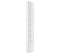 Power Dynamics ICS8 - Altavoz de Columna 40W Color Blanco para Interior | Sistema 100V incorporado, soporte de montaje incluido, fácil de instalar, óptimo y, perfecto para terrazas y jardines