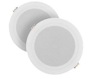 Power Dynamics MSLP50 - Altavoz de Techo 5" 80W Color Blanco para Interior | Altavoz de calidad, fácil de instalar, compatible con sistemas de megafonía, óptimo y, para oficinas y salas
