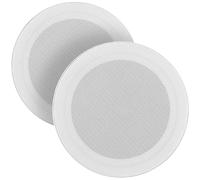 Power Dynamics MSLP65 - Altavoz de Techo 6" 100W Color Blanco para Interior | Altavoz de calidad, fácil de instalar, compatible con sistemas de megafonía, perfecto para instalaciones fijas