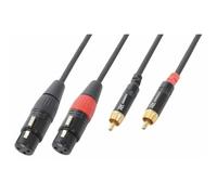 Power Dynamics PD-Connex CX68-6 Cable 2xXLR Hembra-2xRCA Macho 6.0m