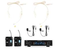 Power Dynamics PD220B Sistema UHF con 2 petacas