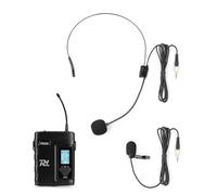 Micrófono Power Dynamics PD220BP inalámbrico UHF con 2 micrófonos