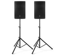 Power Dynamics PD412A - Pack de Sonido 2800W, con Bluetooth, woofer de 12 Pulgadas, Soporte de Suelo con Altura máxima de 1,75 cm y Bolsa de Transporte, Ideal para amenizar Tus Fiestas y Eventos