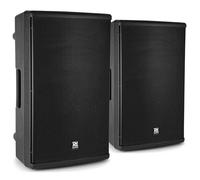 Power Dynamics PD415A Set 2 Altavoces Activos 15" 1400W con DSP, Bluetooth, biamplificación Clase D/AB, 4 Modos EQ y entradas XLR/micrófono, Ideal para DJ, PA y Eventos