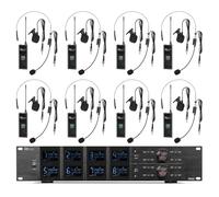 Power Dynamics PD528B Sistema UHF con 8 petacas