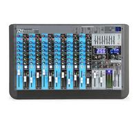 Power Dynamics PDM-S1604 mesa de mezclas de 16 canales DSP/MP3, puerto USB, receptor BT, +48V, ecualizador general de 9 bandas, salida de auriculares, salida para monitores, salida balanceada XLR