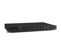 Power Dynamics PDSM100 - Mesa de mezclas de 8 canales en formato rack | 2 salidas máster estéreo independientes con XLR, 2 salidas de auriculares, formato rack de 19 pulgadas, para eventos