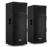 Power Dynamics PDY215A Set 2 Altavoces Activos 1600W con Doble woofer 15", DSP Digital, entradas XLR/RCA/micrófono, Carcasa ABS, Ideal para Eventos, DJ, Bodas y Sonido Profesional
