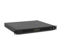 Power Dynamics PMDA4240 Amplificador de Potencia de línea de 100 V para 4 Salas múltiples, Controles de Volumen Independientes, Amplificador Clase D de Alta eficiencia, Sistema de megafonía 4X 240 W