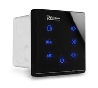 Power Dynamics Powerline A50B Amplificador empotrable Bluetooth Negro | Pantalla táctil, reproducción USB y microSD, control mediante app, instalación empotrada