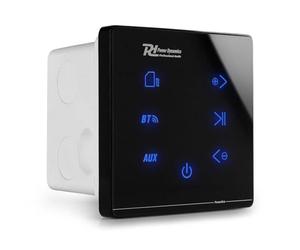 Power Dynamics Powerline A50B Amplificador empotrable Bluetooth Negro | Pantalla táctil, reproducción USB y microSD, control mediante app, instalación empotrada