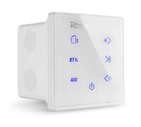 Power Dynamics Powerline A50W Amplificador empotrable Bluetooth Blanco | Pantalla táctil, reproducción USB y microSD, control mediante app, instalación empotrada