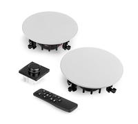 Power Dynamics Powerline B50B Pack Amplificador Bluetooth 2 Altavoces Techo | Pantalla táctil, reproducción USB y microSD, entrada AUX, control remoto incluido