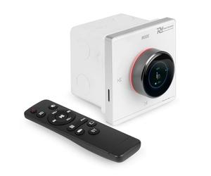 Power Dynamics Powerline B50W - Amplificador empotrable estéreo 2x25W Clase D, Bluetooth 5.0, USB, microSD, LCD táctil y mando a distancia, ideal para hogar, oficina o comercios, color blanco