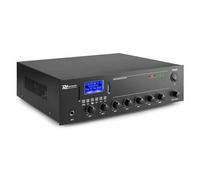 Power Dynamics PPA30 Amplificador mezclador 100V 30W | Streaming inalámbrico, reproducción multimedia, control de graves y agudos, para pequeños comercios.