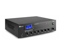 Power Dynamics PPA50 Amplificador mezclador 100V 50W | Bluetooth, USB y SD integrados, mando a distancia, ecualizador, compatible con alimentación a 12V.