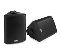 Power Dynamics WS50AB, Altavoz de Pared con 240W máximo, Altavoz Musical con Bluetooth y W-LAN, Altavoz de 2 vías para Interior y Exterior, Altavoz Activo con Soporte para Pared y Techo - Negro