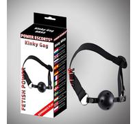power escorts BR95 Kinky Gag - Casco de esquí, color negro