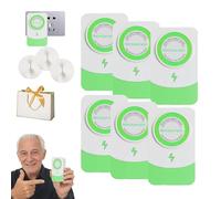 Power Factor Correction Device, Electricity Saving Box, Power Saver Energy Saver, Smart Electric Pro Device to Stabilize Voltage & Reduce Power Waste, Reduces Waste & Extends Service Life (6Pcs)