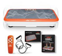 Power Fit Máquina de Ejercicio de Placa vibratoria Powerfit Elite, Placa de alimentación, Placa vibratoria Corporal para Drenaje linfático, pérdida de Peso por coctelera Corporal, Mando a Distancia