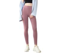 Power Flower Mallas para Mujer, Mallas de Yoga No Transparentes, Mallas de Entrenamiento de Longitud Completa, Mallas Deportivas para Correr (LY130-Pink, S-M)