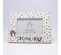 power gift OH MY DOG - Un marco de fotos para tu mascota. Marco de madera. Se puede colocar sobre un soporte o colgar en la pared. Un regalo ideal para cualquier dueño de perro.