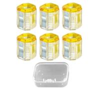 Power Grip Screw Aid, Multi Use Driver Support Set, Magnetic Tip with Bit Adapter, Efficient Fastening Helper Tool Accessory Kit, Workshop Utility Ring with Clear Design, DIY Equipment Set for Craft