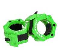 POWER GUIDANCE Abrazaderas Mancuerna para Barras Olímpica 50mm Cierres Barra Abrazaderas de Topes para Barras de Pesas con Bloqueo Cierre de sujeción rápida y Segura(1 par)