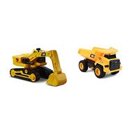 Power Haulers Camión Excavadora 30cm &, Camión Carga 30cm L&S Power Juguetes, Color Amarillo, (AJ 82266)