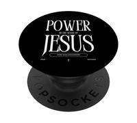 Power In The Name of Jesus More Than Conquerors Fear Nothing PopSockets PopGrip Adhesivo