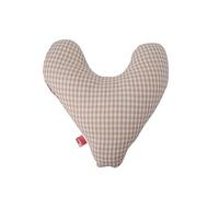 POWER INN Cojín para el pecho Hope aprox. 32 x 34 cm, cojín para aliviar el dolor después de la mastectomía, suave cojín para antebrazo o axila, 100 % algodón (cuadros beige, algodón, patchwork)