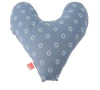 POWER INN Cojín para el pecho Hope aprox. 32 x 34 cm, cojín para aliviar el dolor después de la mastectomía, suave cojín para antebrazo o axila, 100% algodón (blanco/azul)