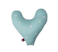 POWER INN Cojín para el pecho Hope aprox. 32x34 cm | Cojín en forma de corazón para aliviar el dolor después de una mastectomía | suave cojín para el antebrazo o la axila | 100% algodón (Azul claro