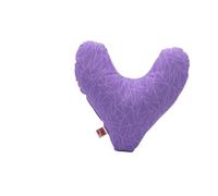 POWER INN Cojín para el pecho Hope aprox. 32x34cm | Cojín en forma de corazón para aliviar el dolor después de una mastectomía | suave cojín para el brazo o la axila | 100% algodón (Lavanda)
