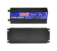 Power Inversor Corriente 2000W 1000W 1600W 12V 24V 48V AC 220V 50Hz 60Hz Inversor Onda Sinusoidal para Pura Casa Poder Convertidor Coche Batería Energía Solar(1600W,12V)