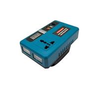 Power Inversor Corriente Convertidor De Potencia del Inversor Inteligente LED Batería Litio Portátil 120W Y 21V con 3 Puertos USB 1 Unidad
