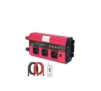 Power Inversor Corriente Entrada Doble Voltaje 3000W/6000W Inversor Coche DC 12V/24V A AC 220V 2 Puertos USB Convertidor Enchufes Camping RV(6000W Red)