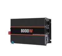 Power Inversor Corriente Inversor Onda Sinusoidal para Pura 8KW 6KW 5KW 4KW 3KW 24V DC 12V A AC 220V 50Hz Convertidor Potencia Portátil Control Remoto(12V 5000W EU)