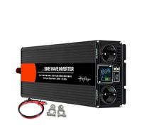 Power Inversor Corriente Inversor Solar Sinusoidal para Pura 4000W 5000W 6000W Doble Enchufe 24V DC 12V 48V A AC 220V 50Hz 60Hz Convertidores Voltaje(6000W (Rated 3000W),12V (10V-15V),220V 60Hz)