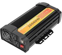 Power Inverte, convertidor de Onda sinusoidal modificada de 5000W/6000W/8000W/10000W, 12V a CA 110V-220V, Voltaje de automóvil con USB Dual(8000W)