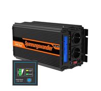 Power Inverter Inversor Corriente Inversor Onda Sinusoidal Modificada 2000 W, Convertidor CC 12V A CA 220V/230V, Transformador 2 KW para Sistemas Solares Domésticos Y Automotrices