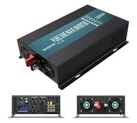 Power Inverter Inversor Corriente Inversor Solar 5000W Potencia Máxima Onda Sinusoidal Pura 2500W Convertidor 12V A 220V Banco Energía 100V/120V/230V/240V CA.(120V,Universal,72V or 96V)