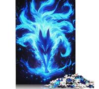 Power Kitsune Fox Puzzles Imposible,desafío for Adults Juego Educativo 520 Piezas Obra De Arte De Juego De para Adultos Y Niños 520pcs (52x38cm)