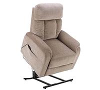 Power Lift Chair Electric Recliner Linen Fabric Recliner Motorized Living Room Chairs with Side Pockets,for Elderly,Pregnant Woman