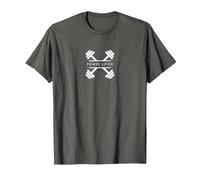 Power Lifter - Entrenamiento Minimalista de Levantamiento de Pesas en el Gimnasio Camiseta, Hombre, Asfalto, S